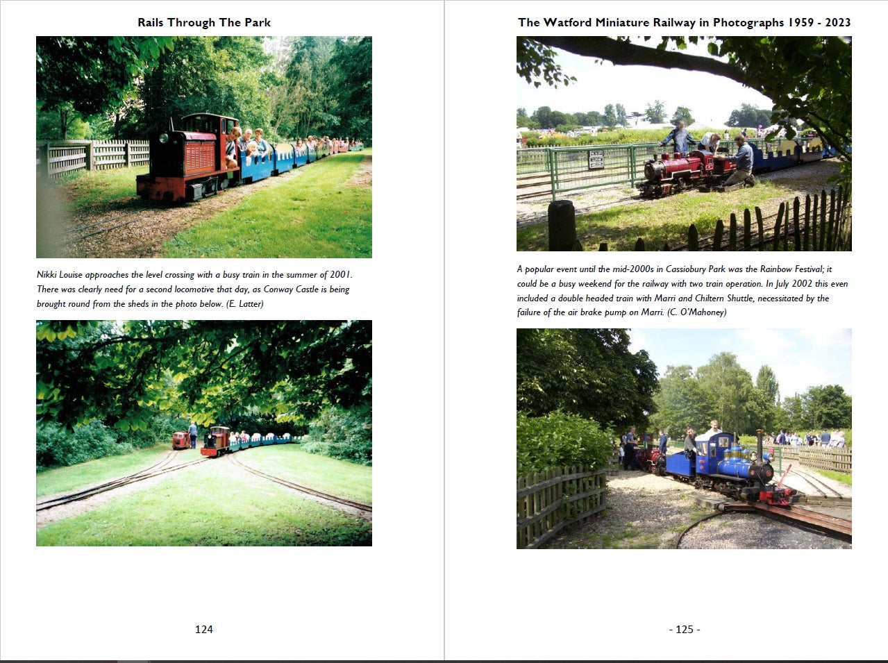 Rails Through The Park : The Watford Miniature Railway in Photographs 1959 - 2023